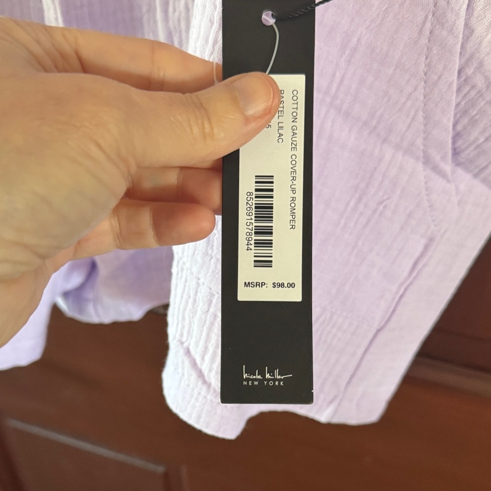 NWT! Nicole Miller Lavender Women's Shorts. Super soft. Pockets waist 22 - Picture 3 of 5